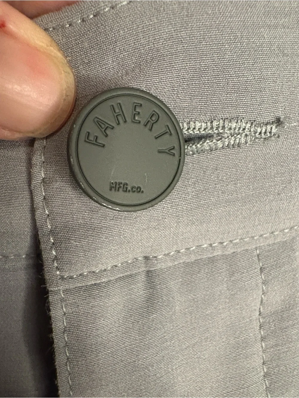 Faherty - Belt Loop All Day Shorts. 9 inch inseam. Light Grey. Size 38. MSC0012